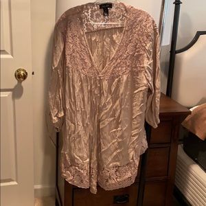 Lace tunic shirt - 1X